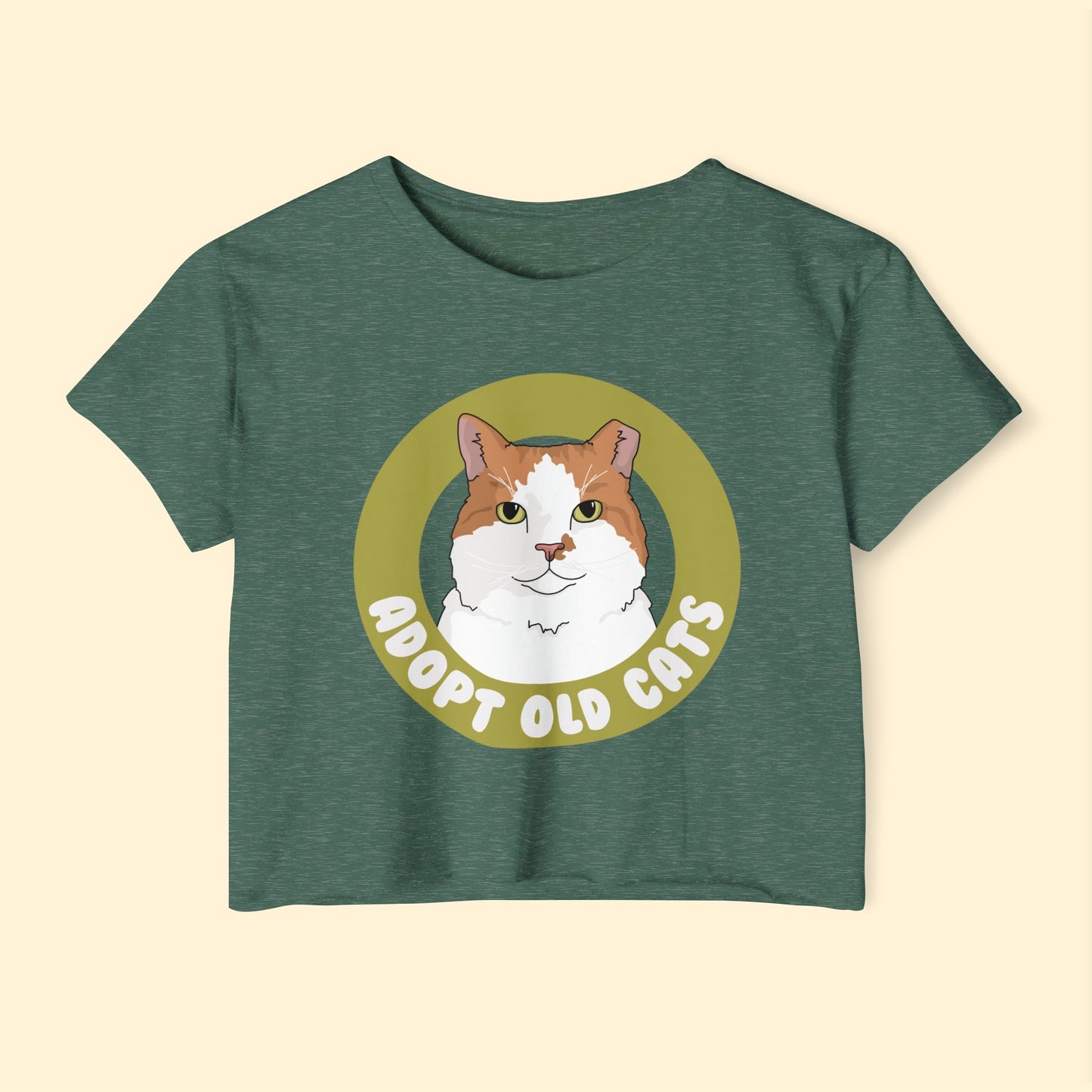 Adopt Old Cats | Women's Festival Crop Top