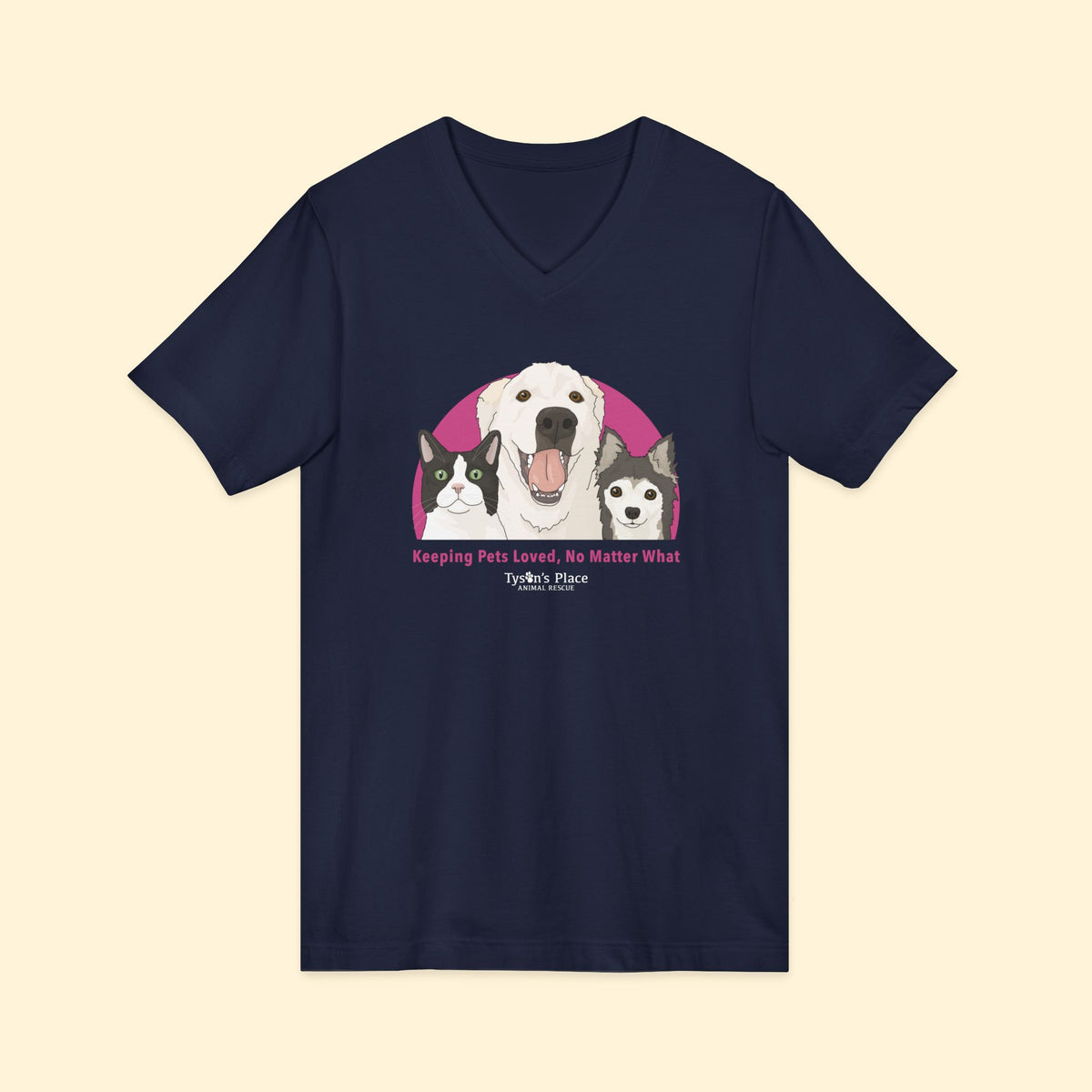Unisex V-Neck Tee | FUNDRAISER | Tyson's Place