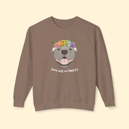 Love Has No Limits | Lightweight Comfort Colors Crewneck Sweatshirt