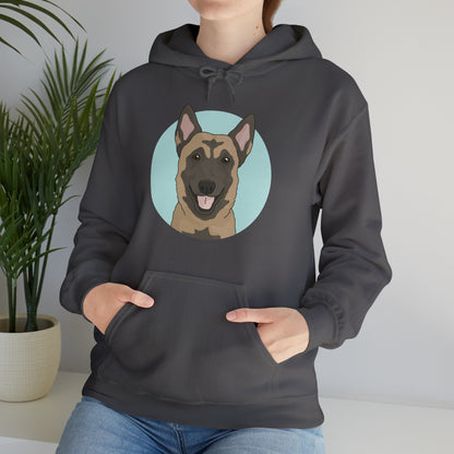 Belgian Malinois | Hooded Sweatshirt - Detezi Designs-21016622841540867763