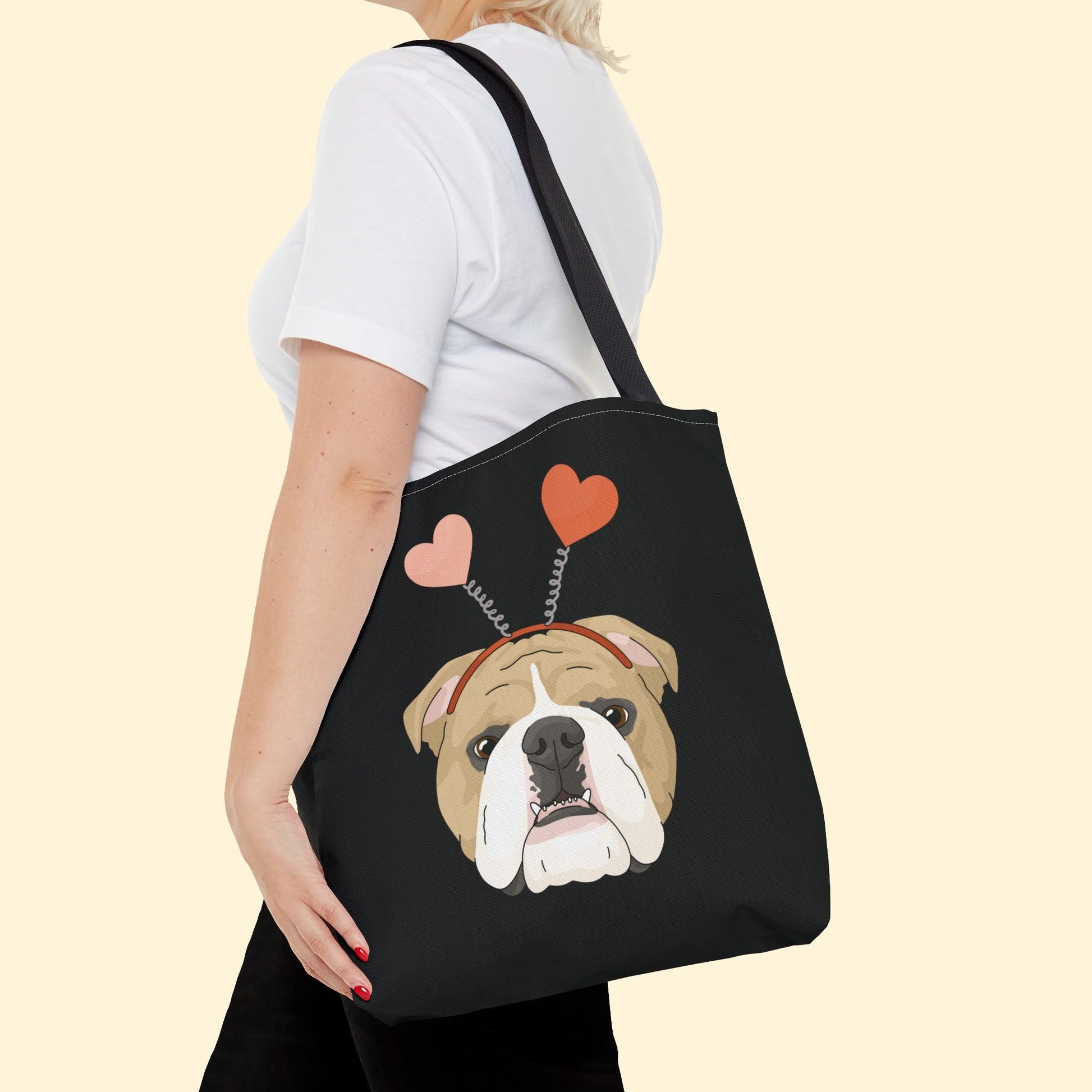 A Very Bulldog Valentine | Tote Bag - Detezi Designs - 35682826398526272274