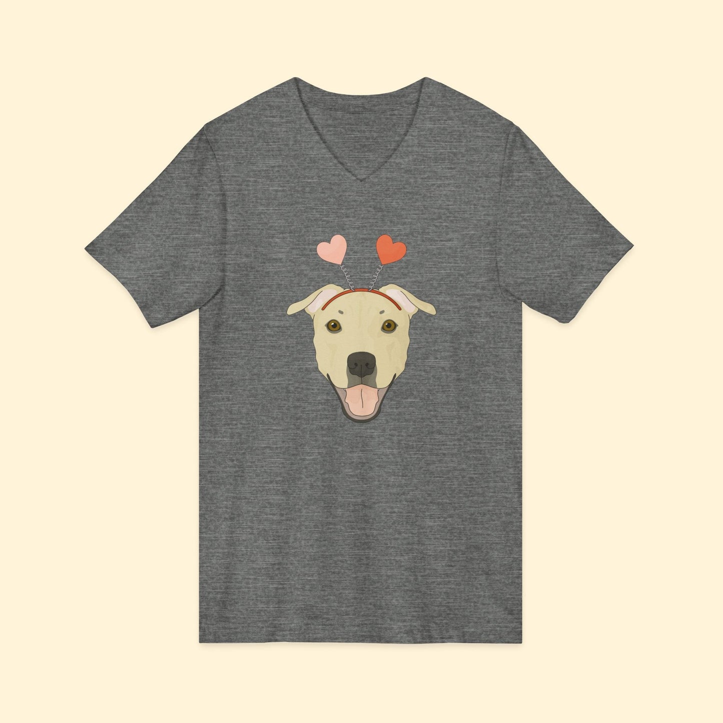 A Very Bully Valentine | Unisex V - Neck Tee - Detezi Designs - 17425053017653770688