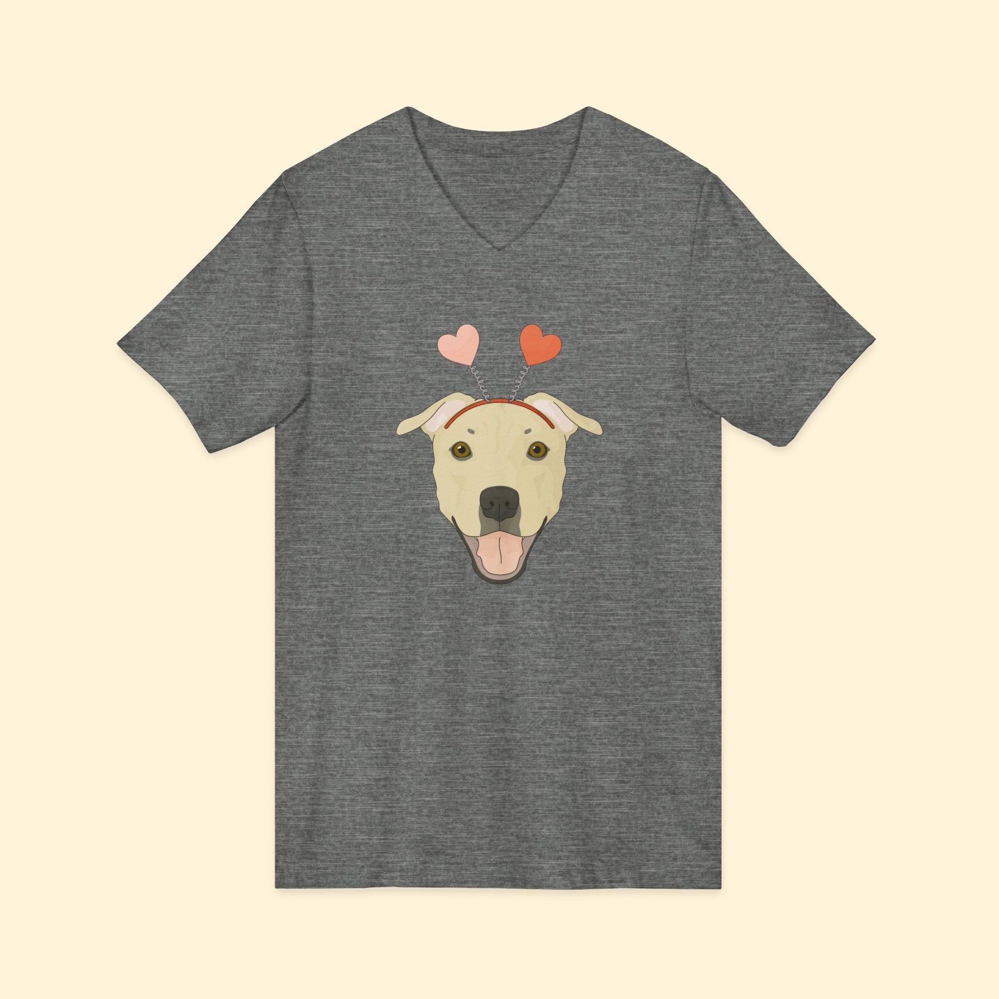 A Very Bully Valentine | Unisex V - Neck Tee - Detezi Designs - 17425053017653770688