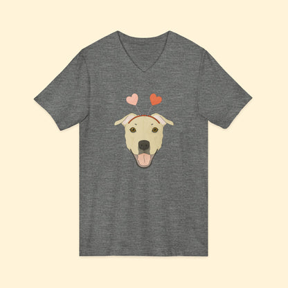 A Very Bully Valentine | Unisex V - Neck Tee - Detezi Designs - 17425053017653770688