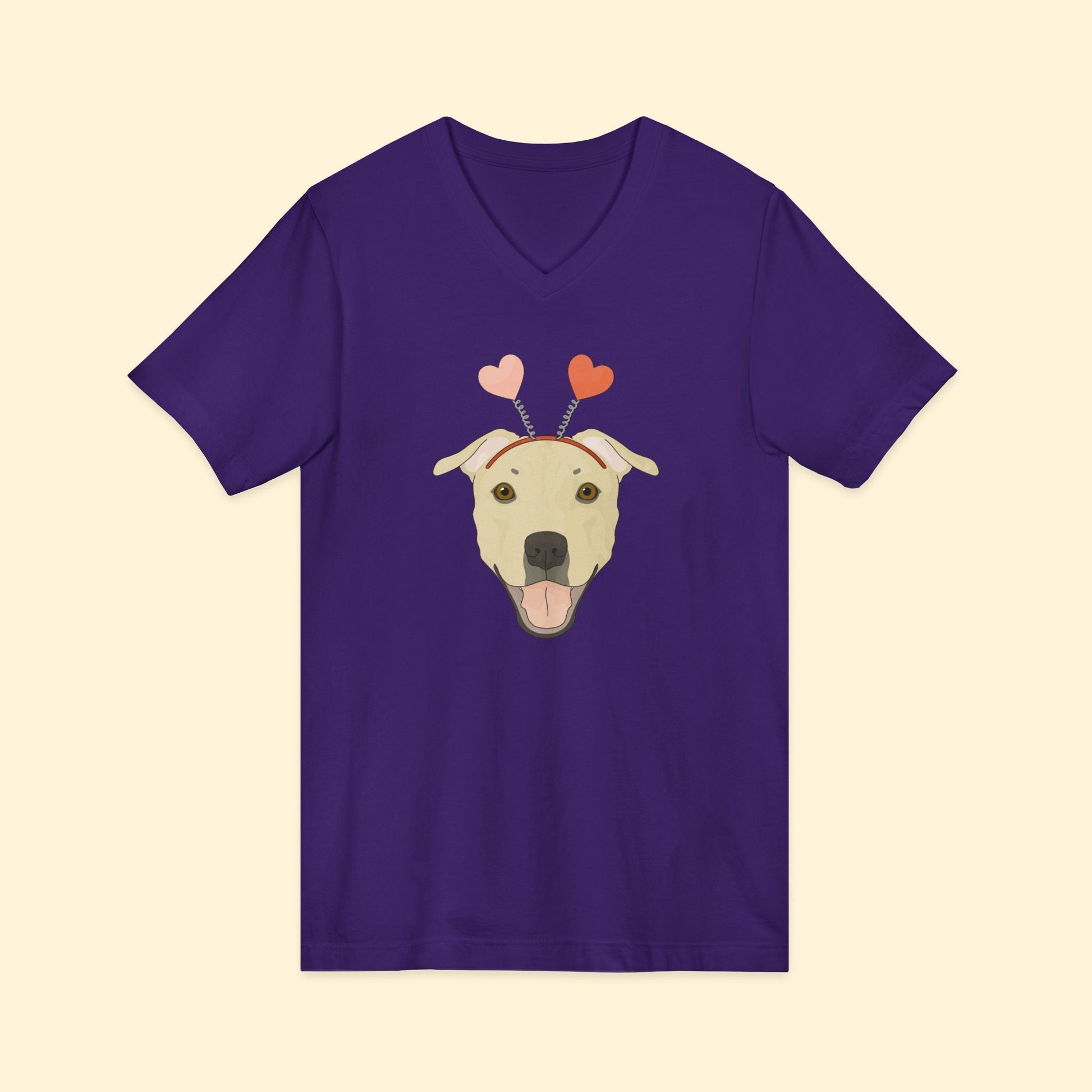 A Very Bully Valentine | Unisex V - Neck Tee - Detezi Designs - 22346732767636202102
