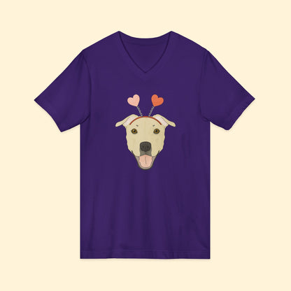A Very Bully Valentine | Unisex V - Neck Tee - Detezi Designs - 22346732767636202102