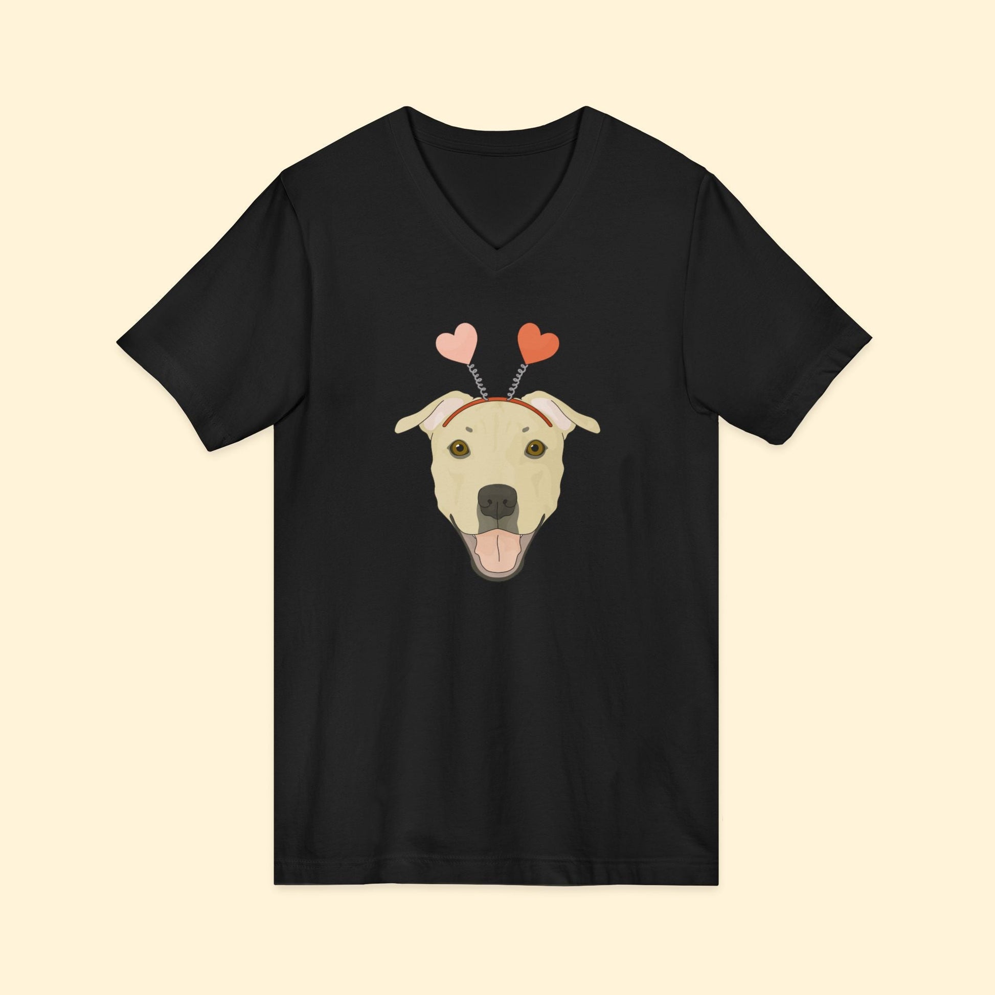A Very Bully Valentine | Unisex V - Neck Tee - Detezi Designs - 28666907147423366508