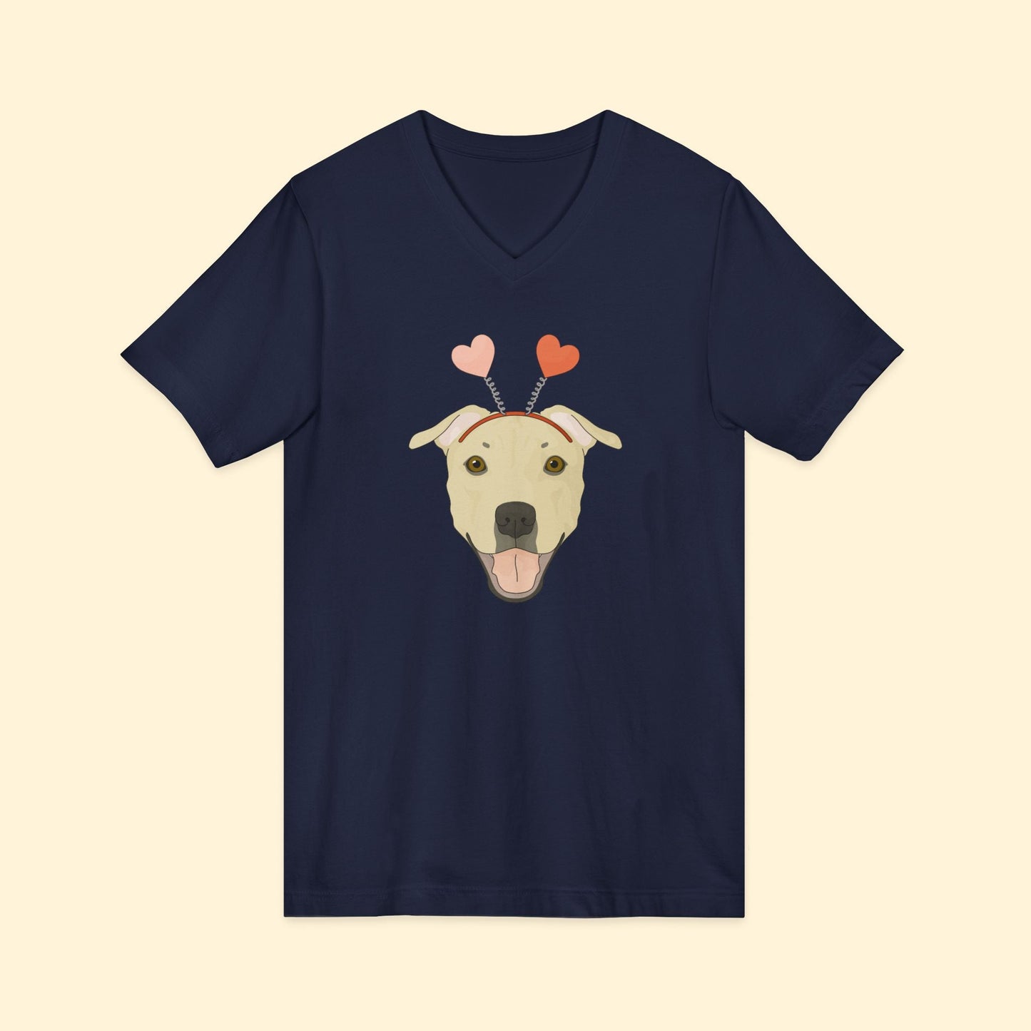 A Very Bully Valentine | Unisex V - Neck Tee - Detezi Designs - 33635968937965756554