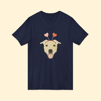 A Very Bully Valentine | Unisex V - Neck Tee - Detezi Designs - 33635968937965756554