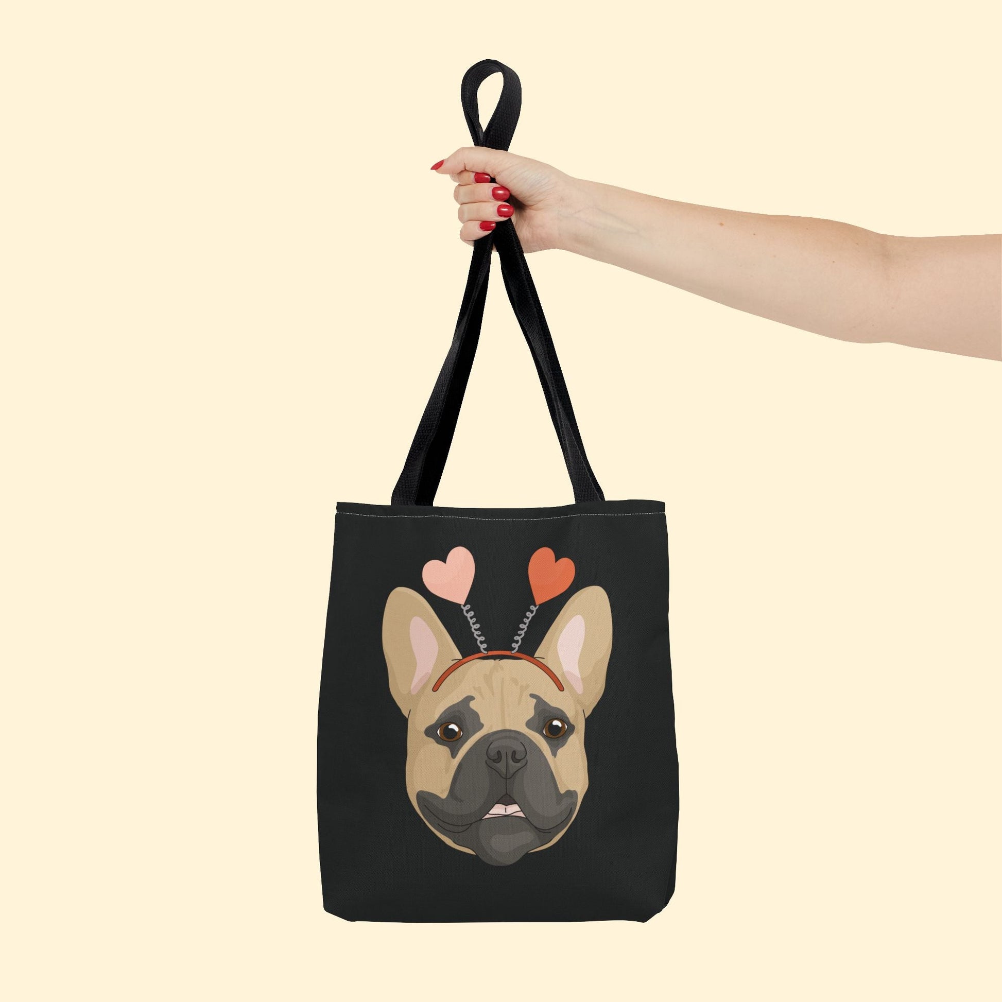 A Very Frenchie Valentine | Tote Bag - Detezi Designs - 10743231579243690485