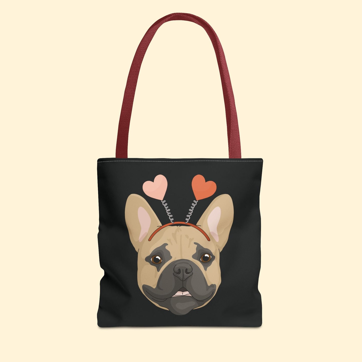 A Very Frenchie Valentine | Tote Bag - Detezi Designs - 30625841945631325224