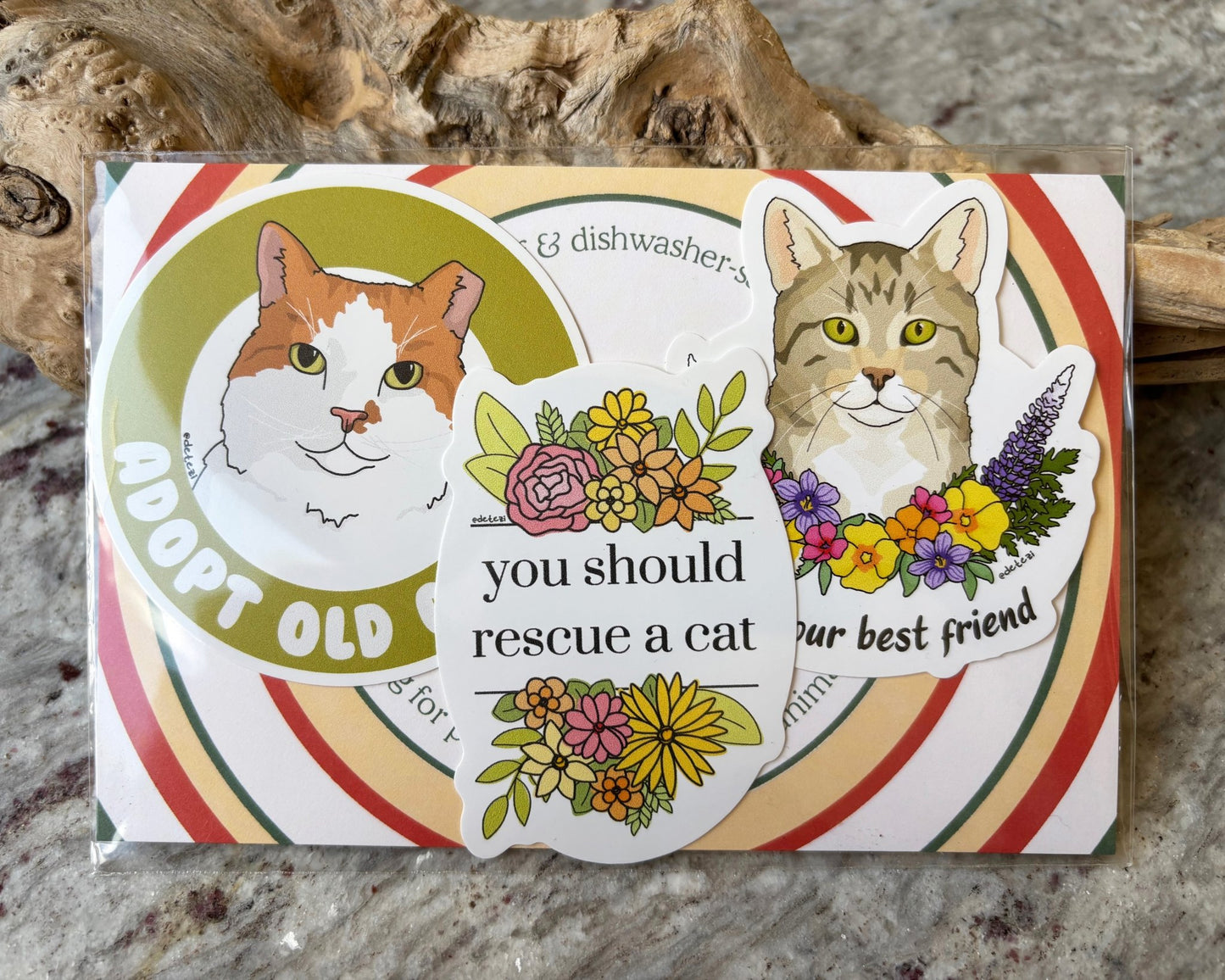 Adopt A Cat | Sticker Pack - Detezi Designs - 