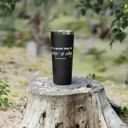 Adopt A Dog | FUNDRAISER for Sandy Paws Rescue | Insulated Tumbler, 22oz - Detezi Designs - 23098645884091556987