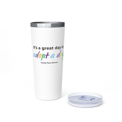 Adopt A Dog | FUNDRAISER for Sandy Paws Rescue | Insulated Tumbler, 22oz - Detezi Designs - 23098645884091556987