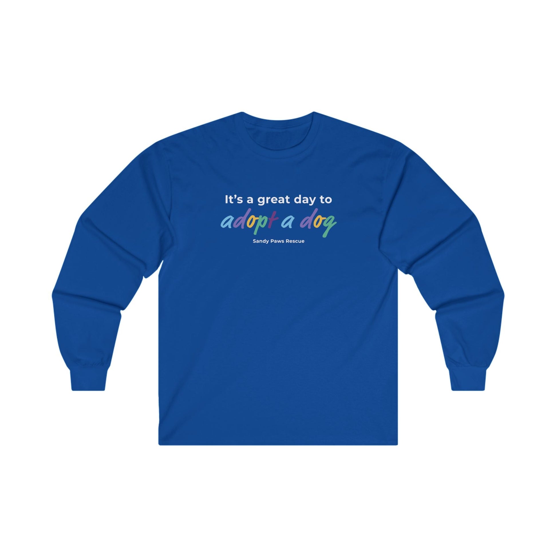 Adopt A Dog | FUNDRAISER for Sandy Paws Rescue | Long Sleeve Tee - Detezi Designs - 12868968022622166203