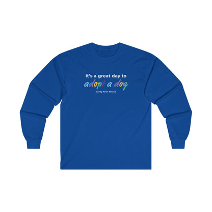 Adopt A Dog | FUNDRAISER for Sandy Paws Rescue | Long Sleeve Tee - Detezi Designs - 12868968022622166203