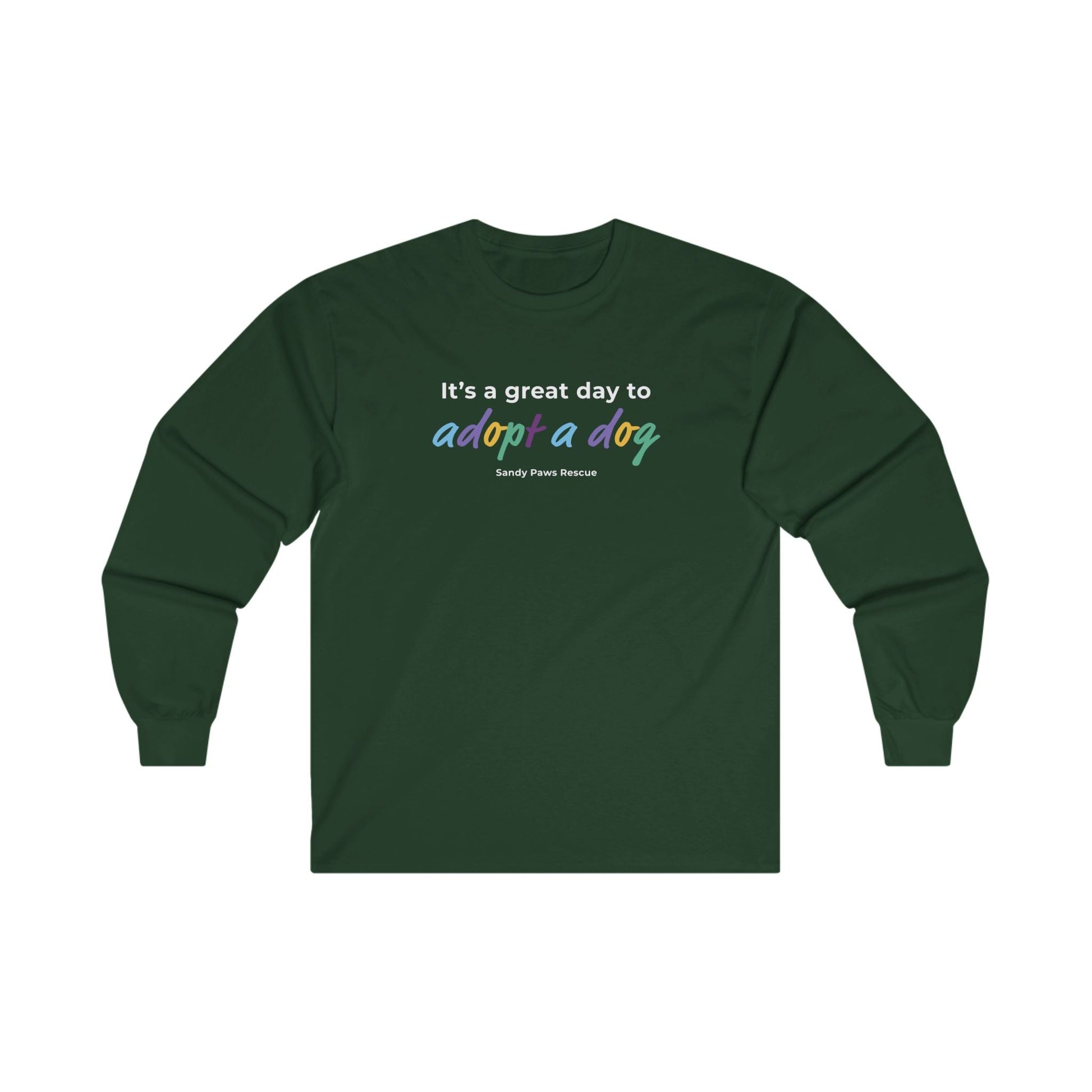 Adopt A Dog | FUNDRAISER for Sandy Paws Rescue | Long Sleeve Tee - Detezi Designs - 27296596862007752003