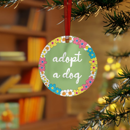 Adopt A Dog | Holiday Ornament - Detezi Designs - 23646084503339988261