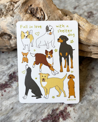 Adopt A Dog | Sticker Pack - Detezi Designs - 