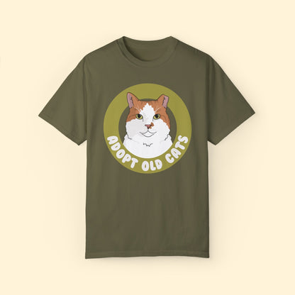 Adopt Old Cats | Comfort Colors Unisex T - shirt - Detezi Designs - 10603831179212909202