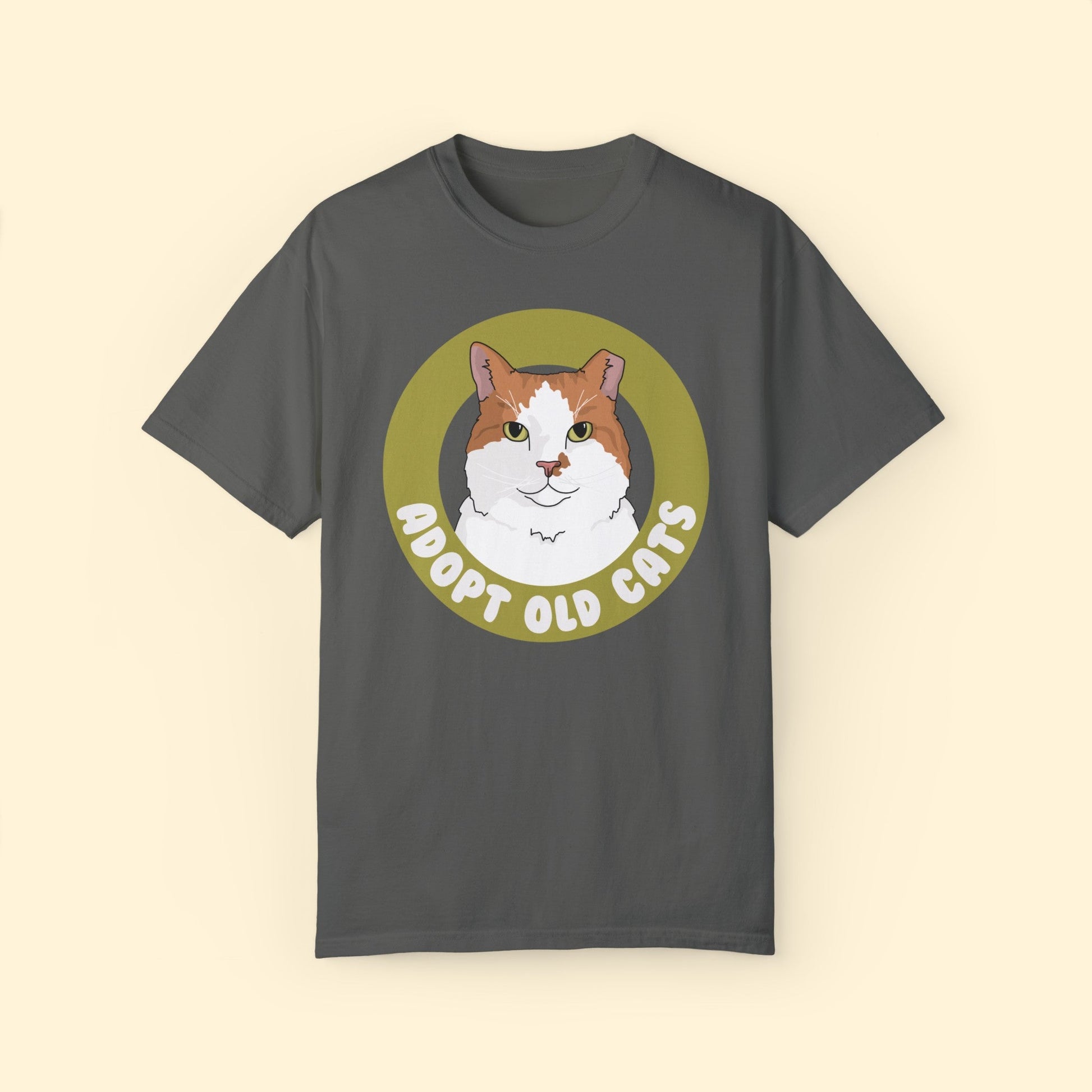 Adopt Old Cats | Comfort Colors Unisex T - shirt - Detezi Designs - 27266862987061038857