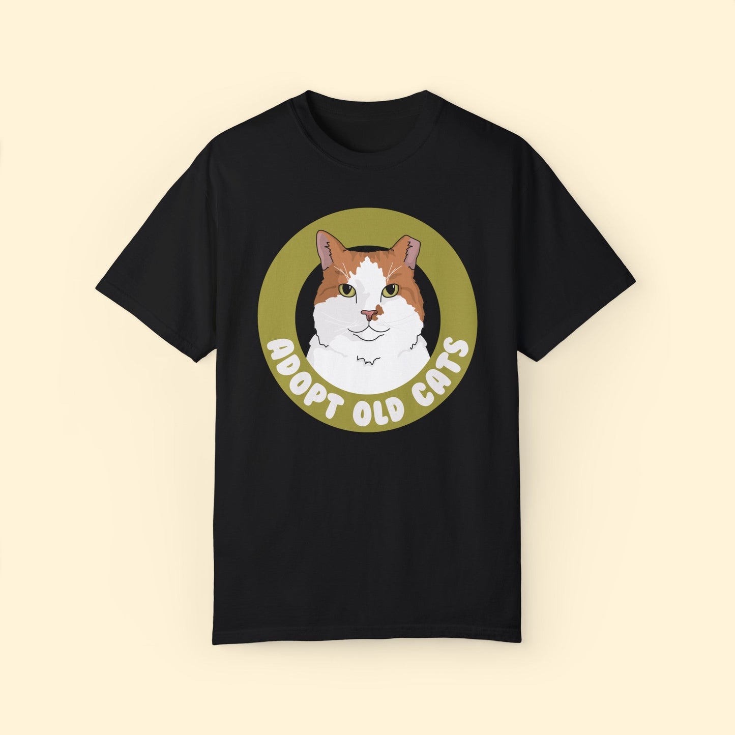 Adopt Old Cats | Comfort Colors Unisex T - shirt - Detezi Designs - 27821516821781069838