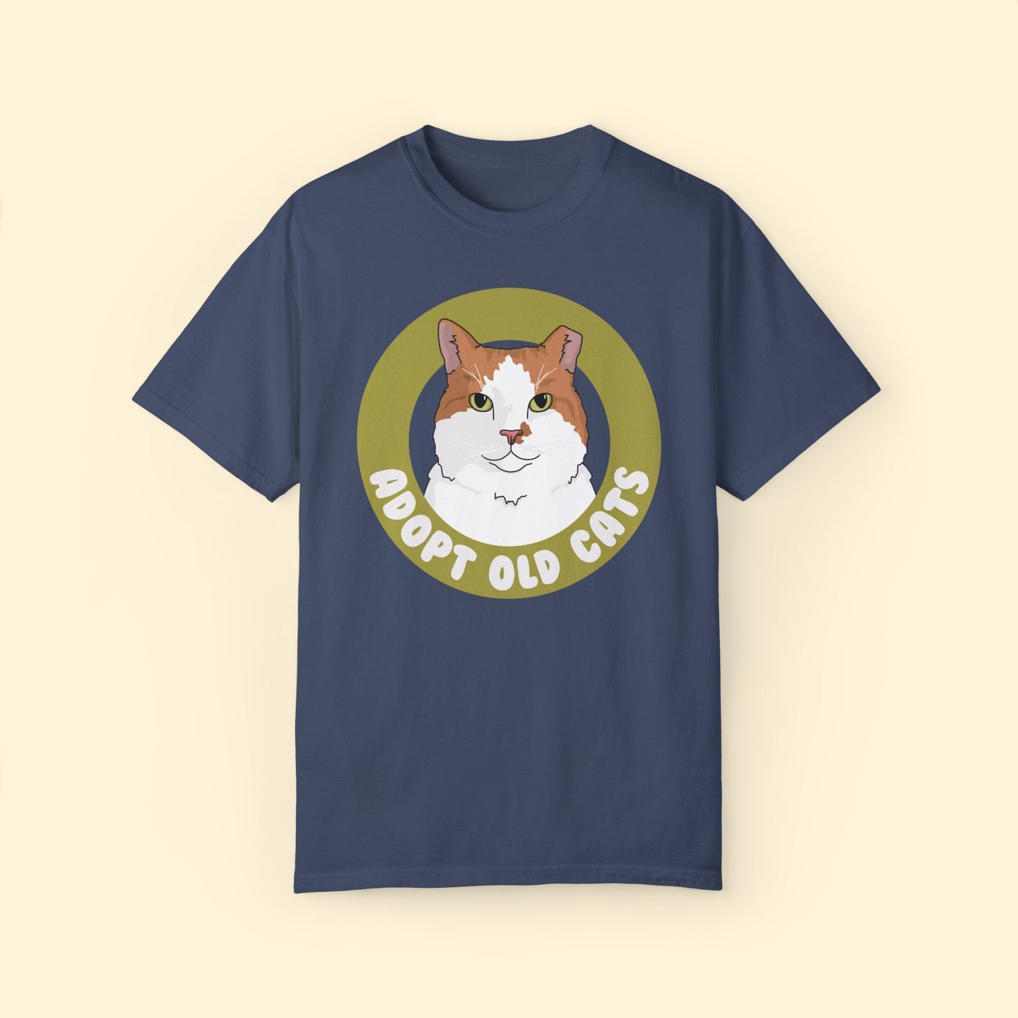 Adopt Old Cats | Comfort Colors Unisex T - shirt - Detezi Designs - 28360250167705122648