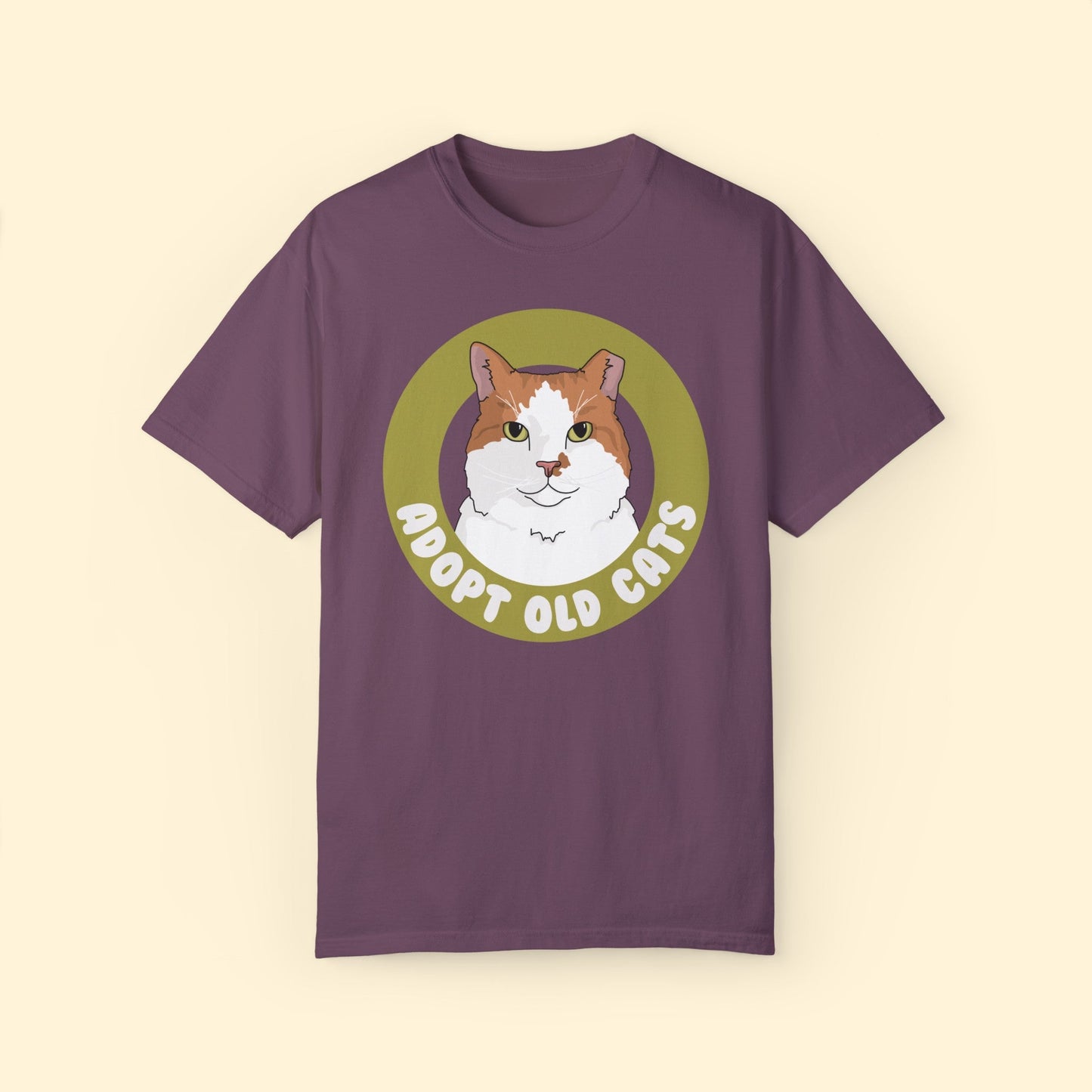 Adopt Old Cats | Comfort Colors Unisex T - shirt - Detezi Designs - 31125793356412952322