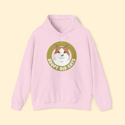 Adopt Old Cats | Hooded Sweatshirt - Detezi Designs-25109280812697048380