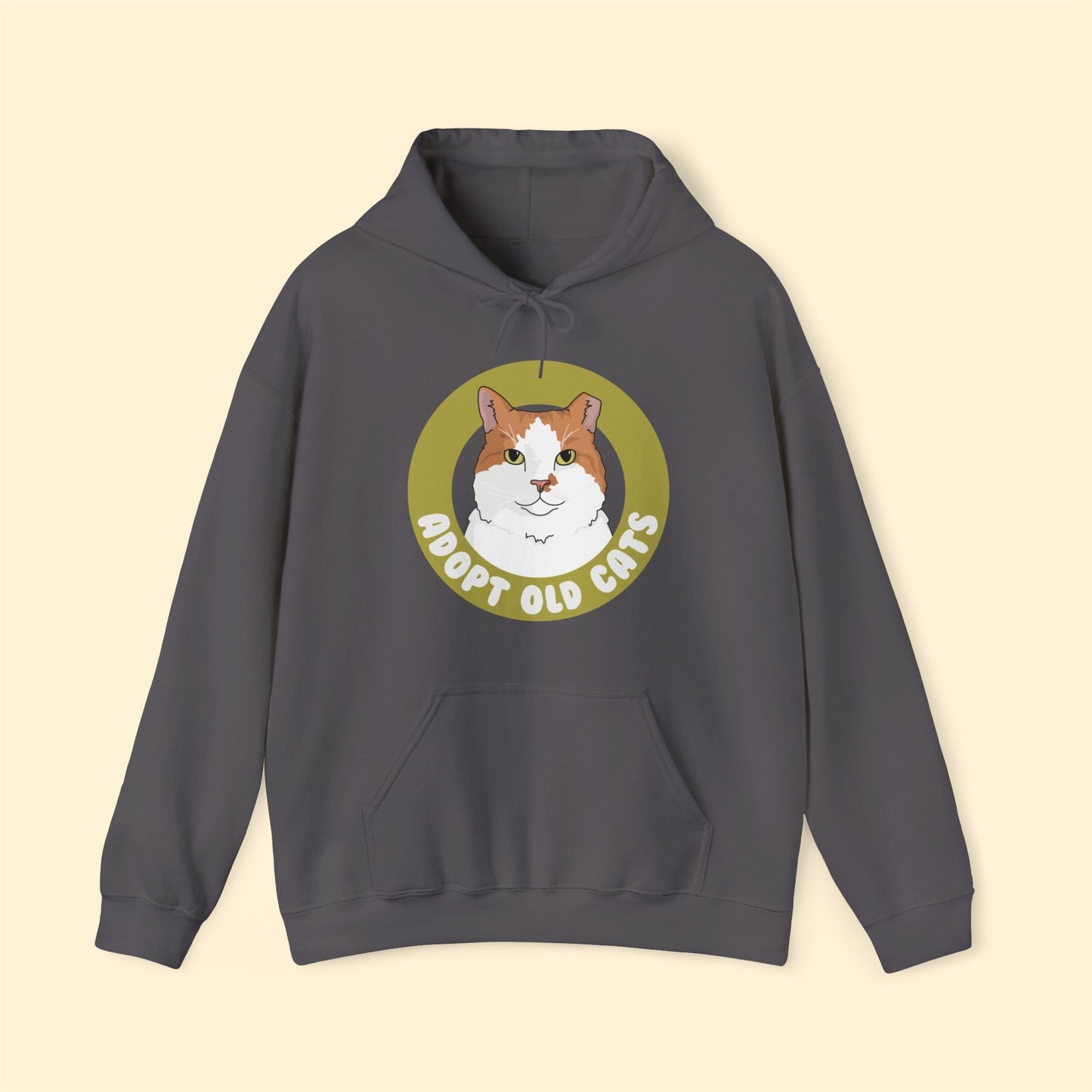 Adopt Old Cats | Hooded Sweatshirt - Detezi Designs-44444457682853970561