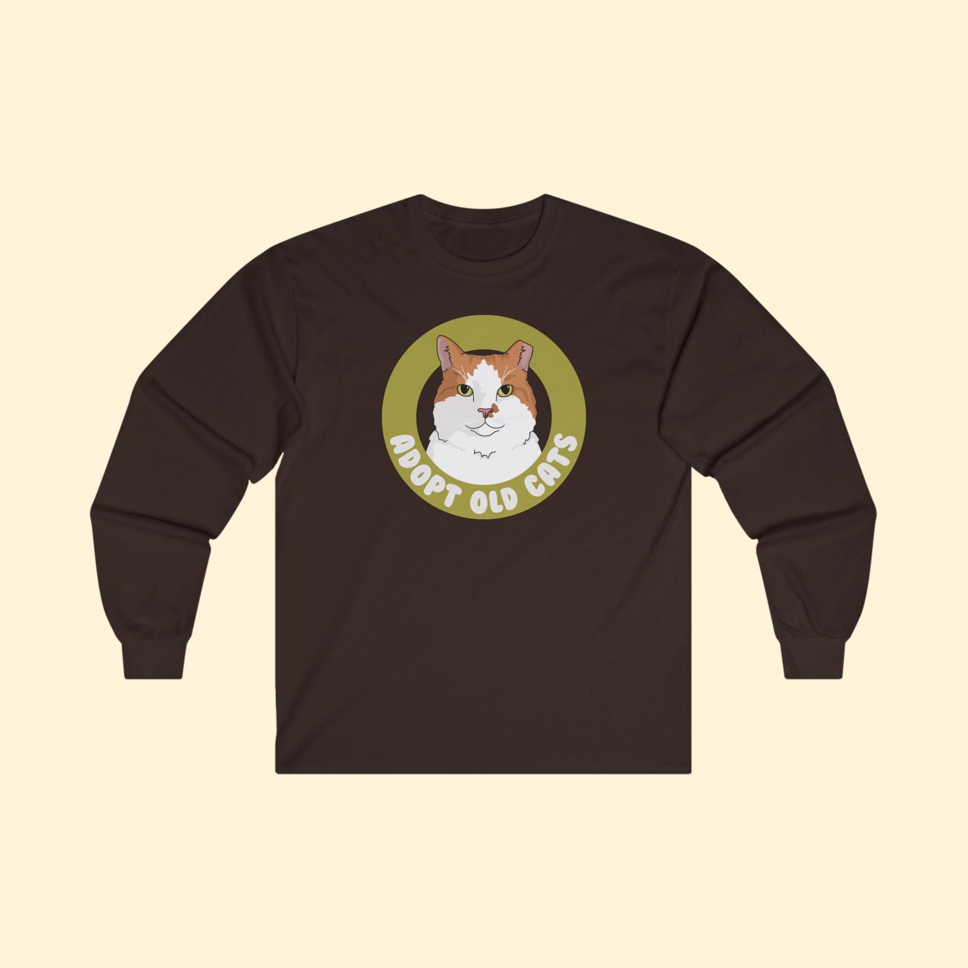 Adopt Old Cats | Long Sleeve Tee - Detezi Designs - 29959860103077335442