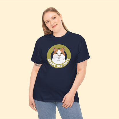 Adopt Old Cats | T-shirt - Detezi Designs-17018542340121365782