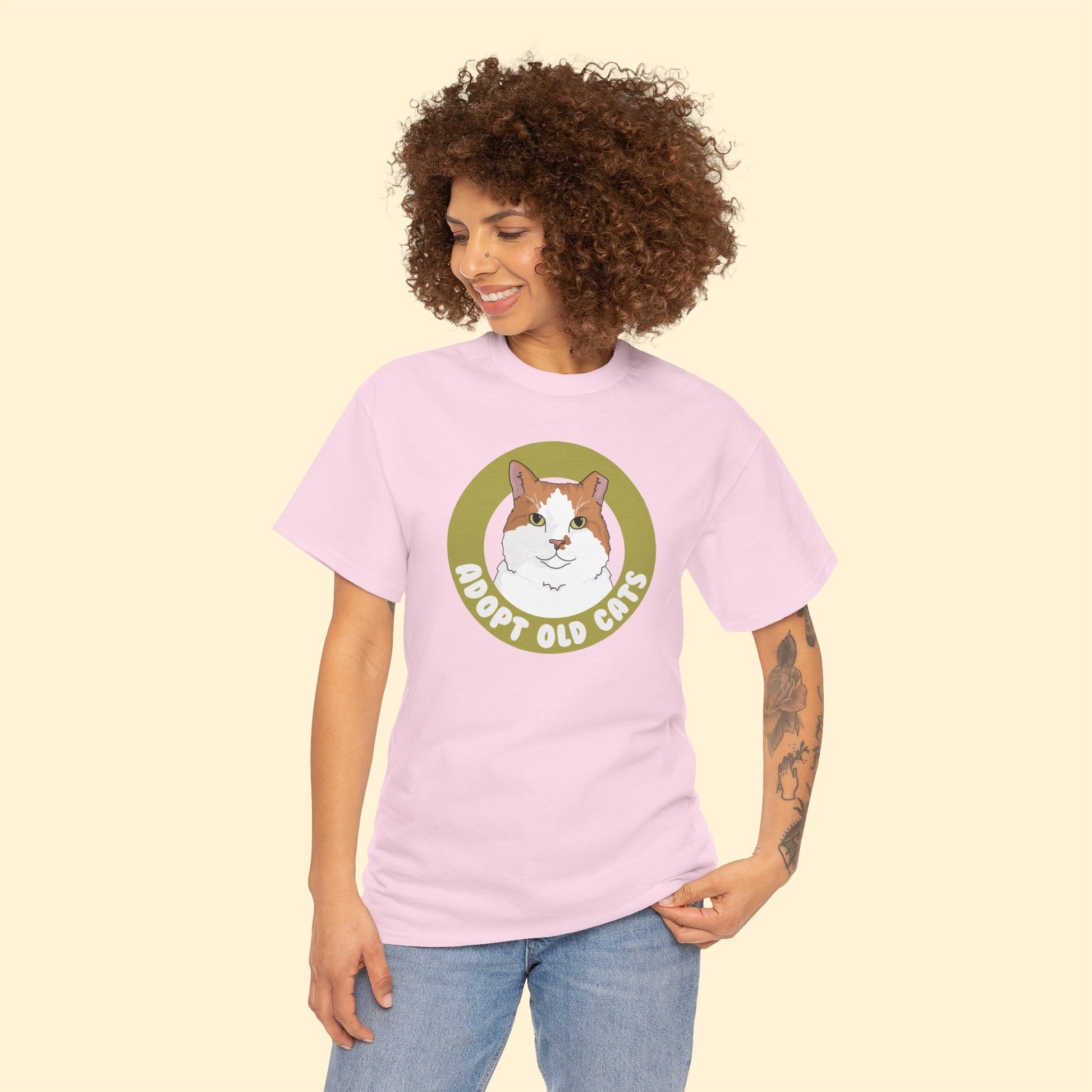 Adopt Old Cats | T-shirt - Detezi Designs-17018542340121365782