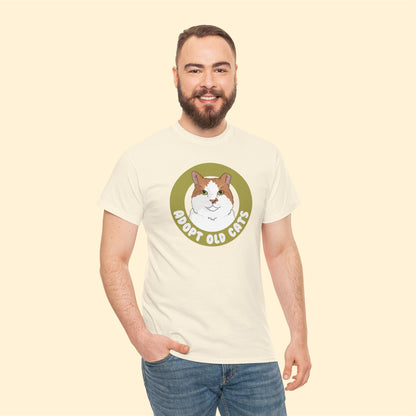 Adopt Old Cats | T-shirt - Detezi Designs-17018542340121365782