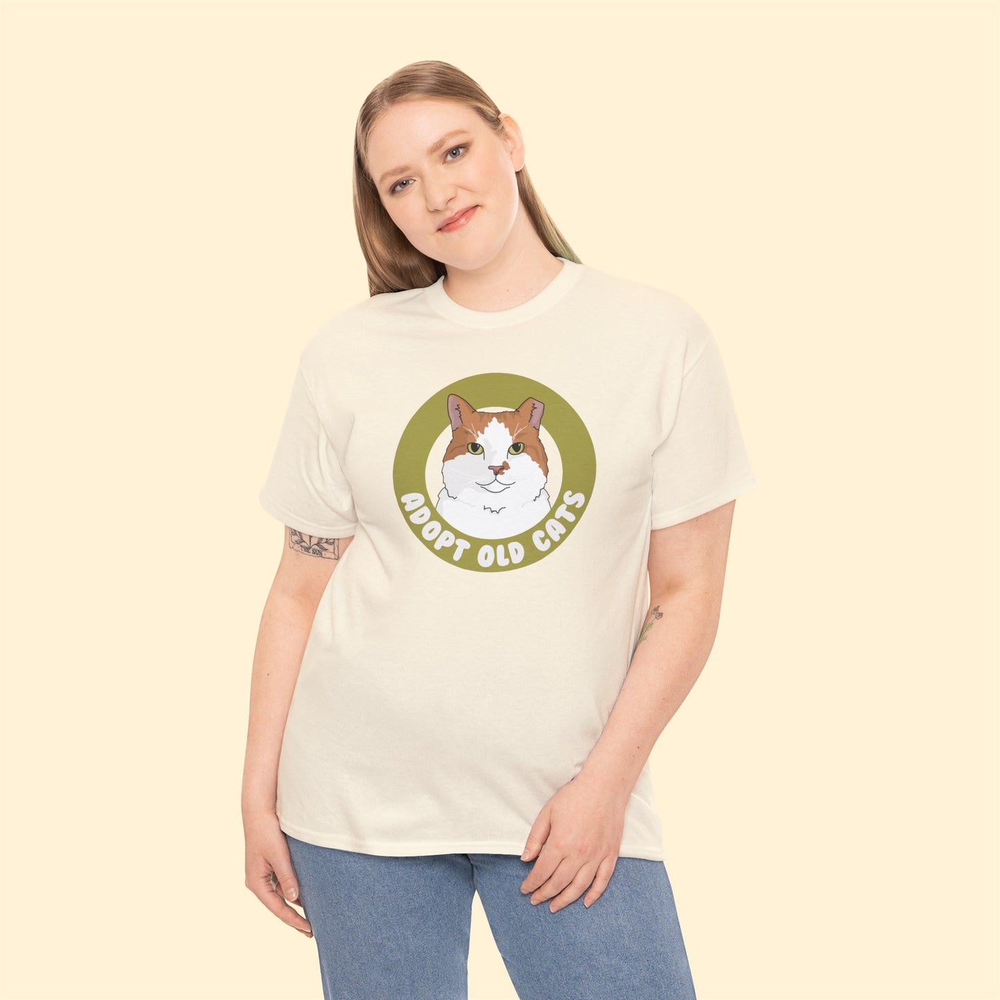 Adopt Old Cats | T-shirt - Detezi Designs-17018542340121365782