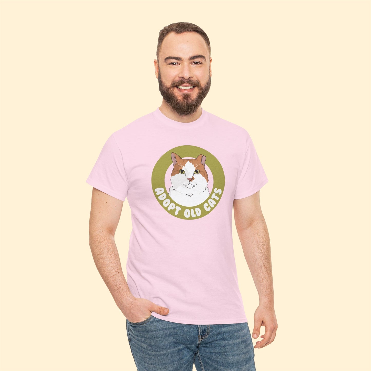 Adopt Old Cats | T-shirt - Detezi Designs-17018542340121365782