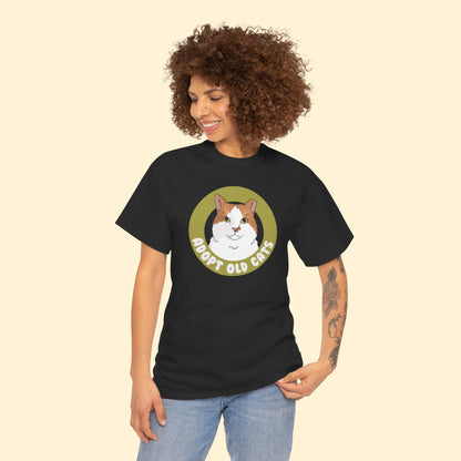 Adopt Old Cats | T-shirt - Detezi Designs-17018542340121365782