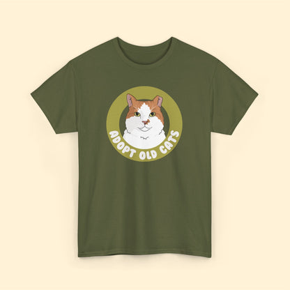 Adopt Old Cats | T-shirt - Detezi Designs-17018542340121365782