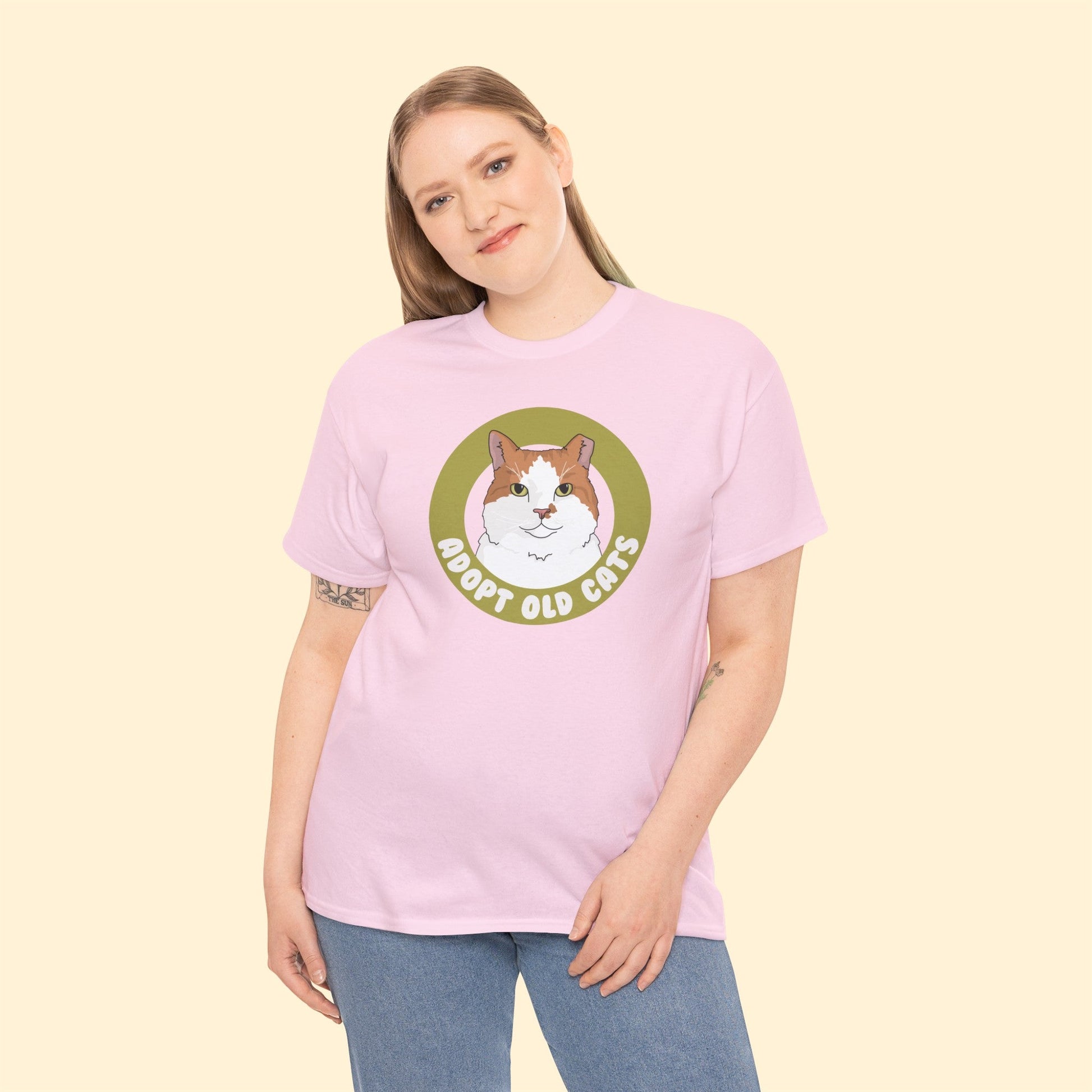 Adopt Old Cats | T-shirt - Detezi Designs-17018542340121365782