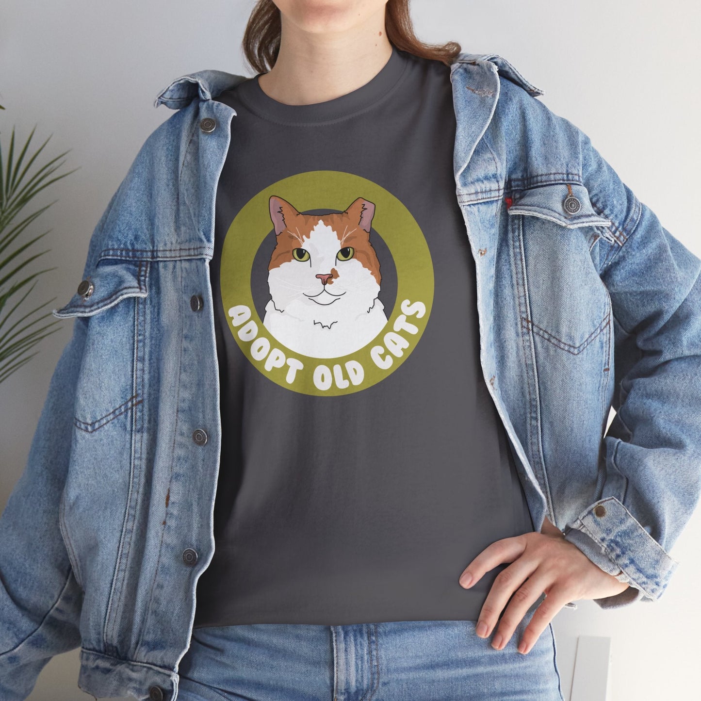 Adopt Old Cats | T-shirt - Detezi Designs-17018542340121365782