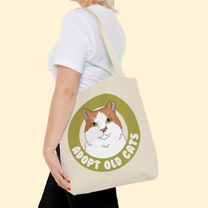 Adopt Old Cats | Tote Bag - Detezi Designs-13467943436758259203