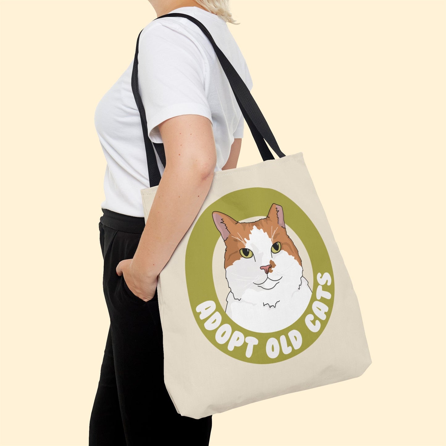 Adopt Old Cats | Tote Bag - Detezi Designs-13517405831818298519