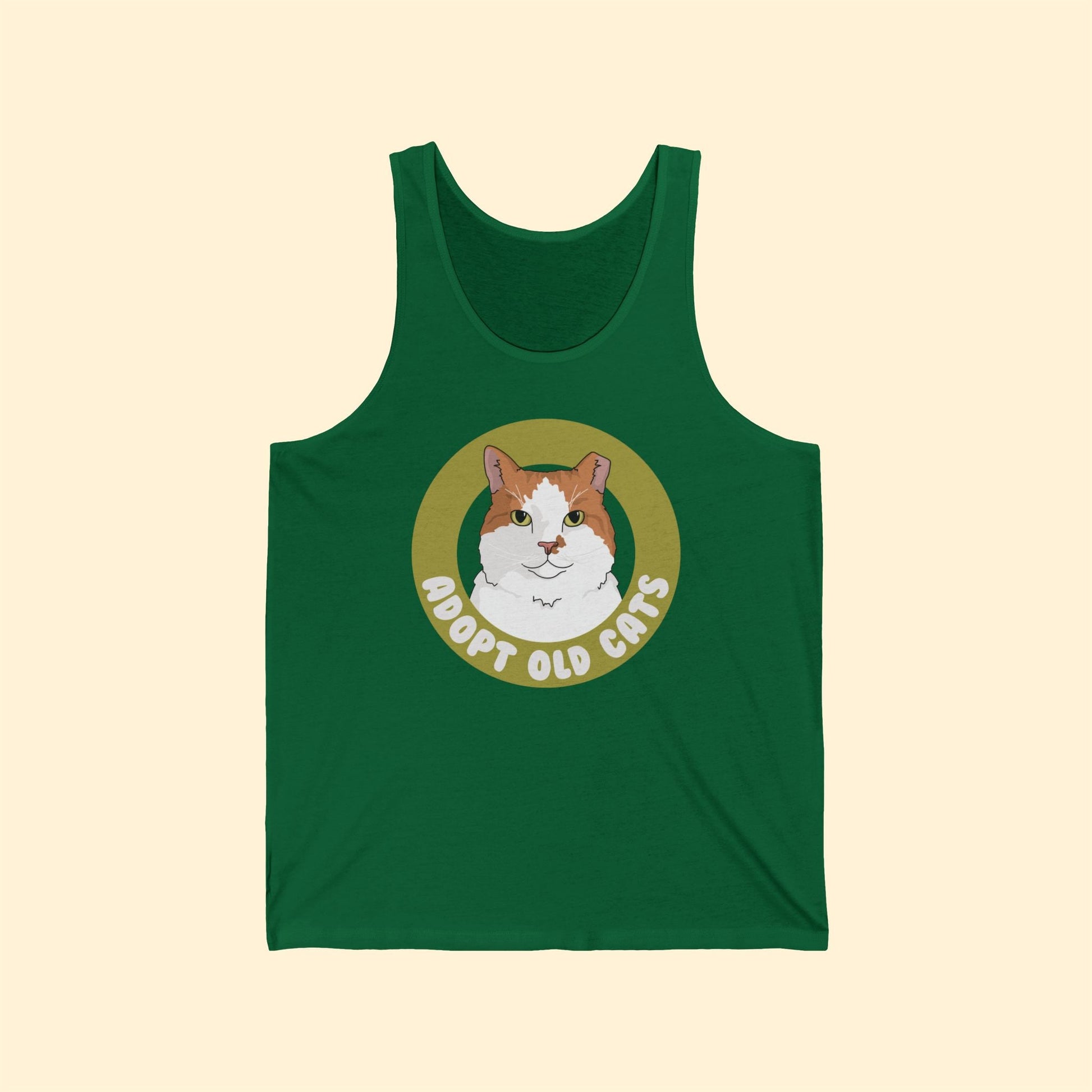 Adopt Old Cats | Unisex Jersey Tank - Detezi Designs - 31116611100582811725