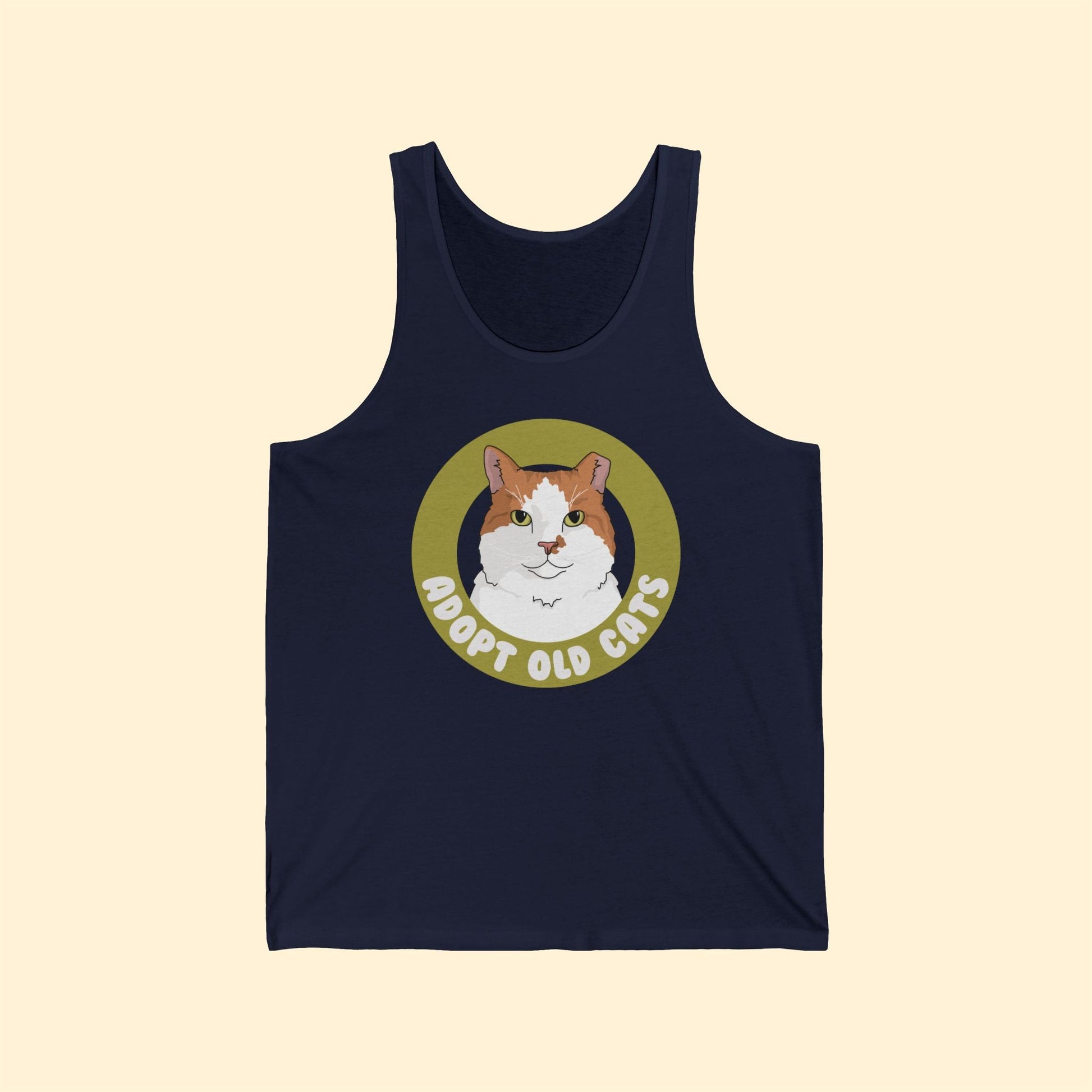 Adopt Old Cats | Unisex Jersey Tank - Detezi Designs - 49818654322779504836