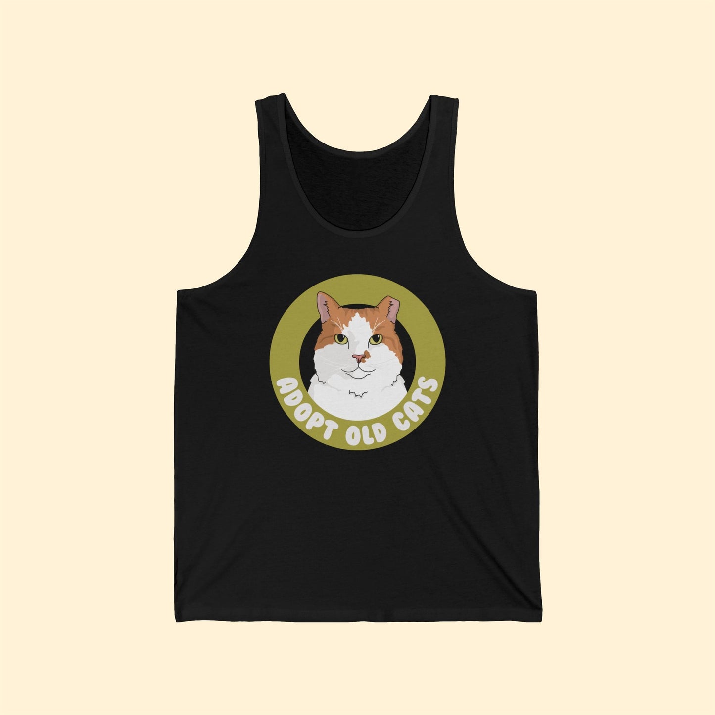 Adopt Old Cats | Unisex Jersey Tank - Detezi Designs - 60709293353303786413