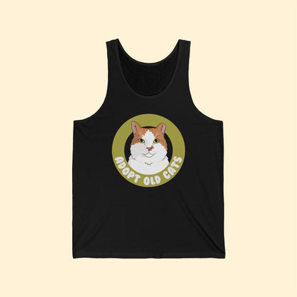 Adopt Old Cats | Unisex Jersey Tank - Detezi Designs - 60709293353303786413