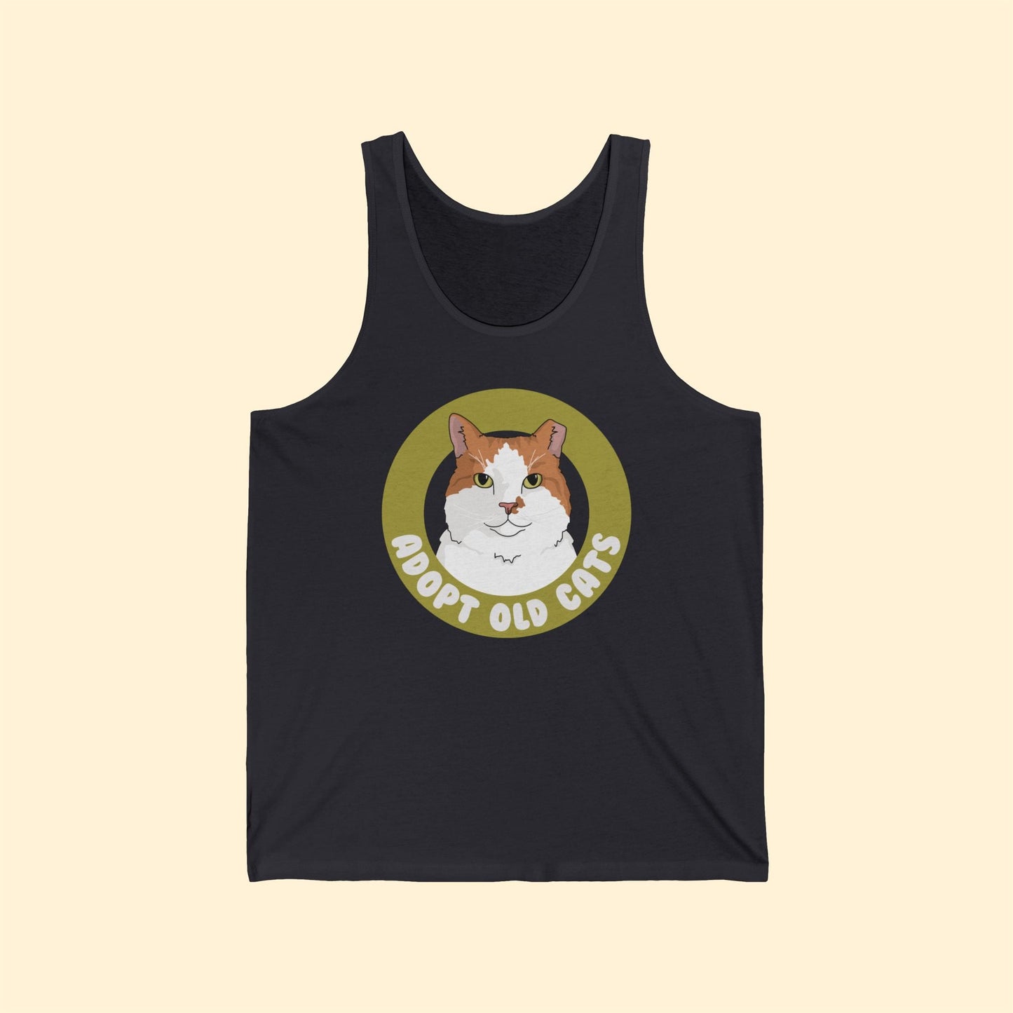Adopt Old Cats | Unisex Jersey Tank - Detezi Designs - 99580732410507812553