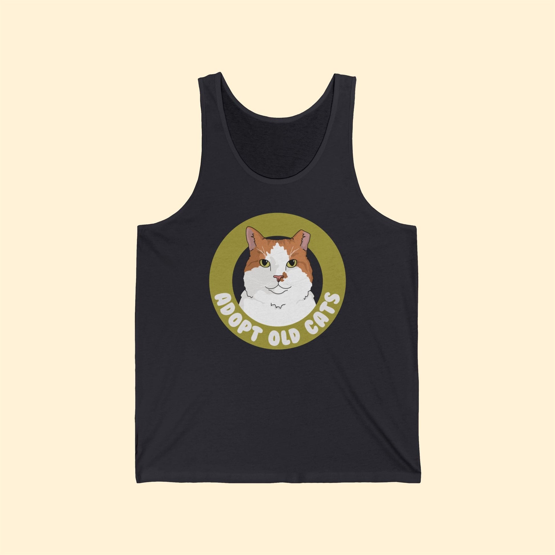 Adopt Old Cats | Unisex Jersey Tank - Detezi Designs - 99580732410507812553