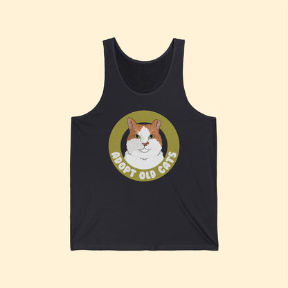 Adopt Old Cats | Unisex Jersey Tank - Detezi Designs - 99580732410507812553