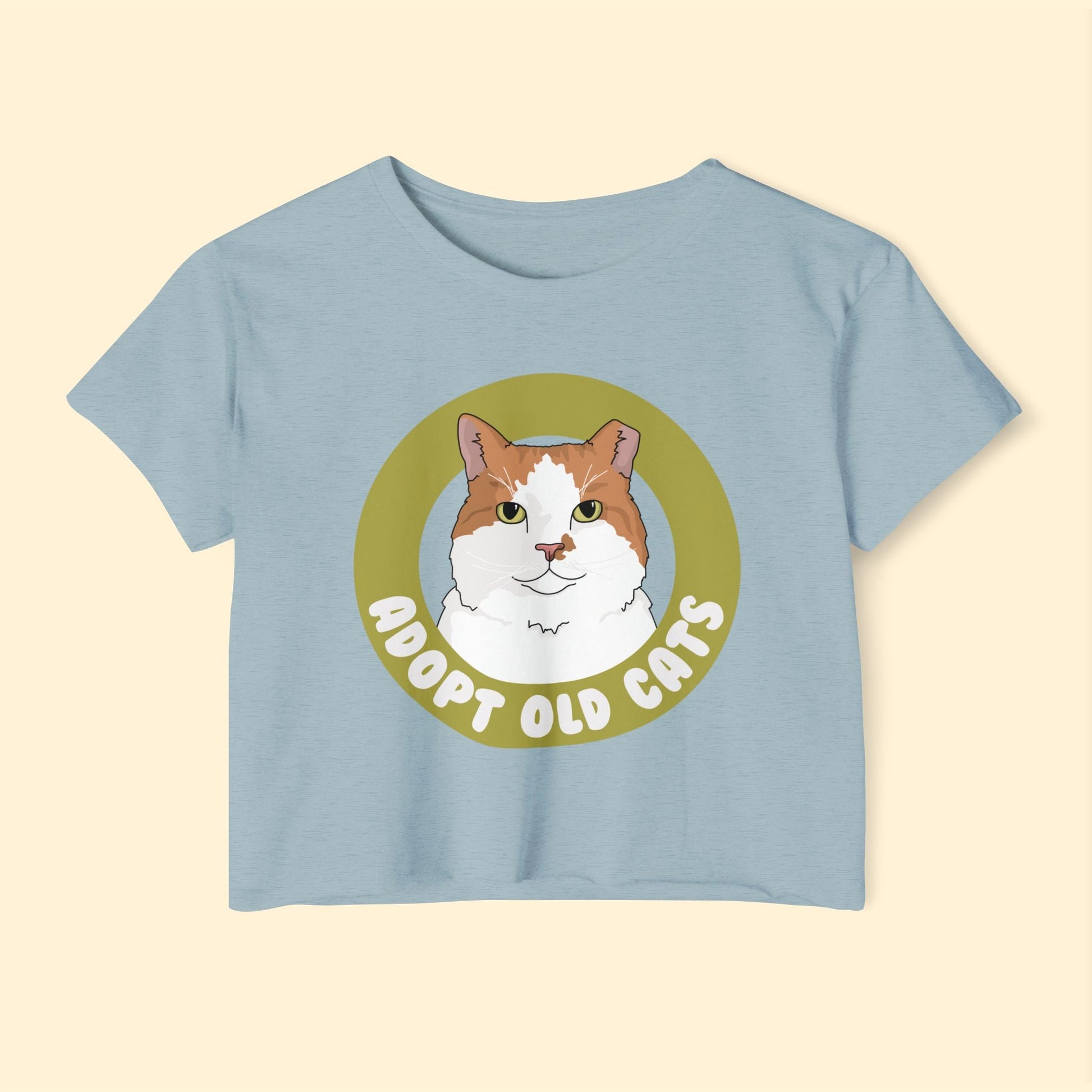 Adopt Old Cats | Women's Festival Crop Top - Detezi Designs - 60203744573648149876